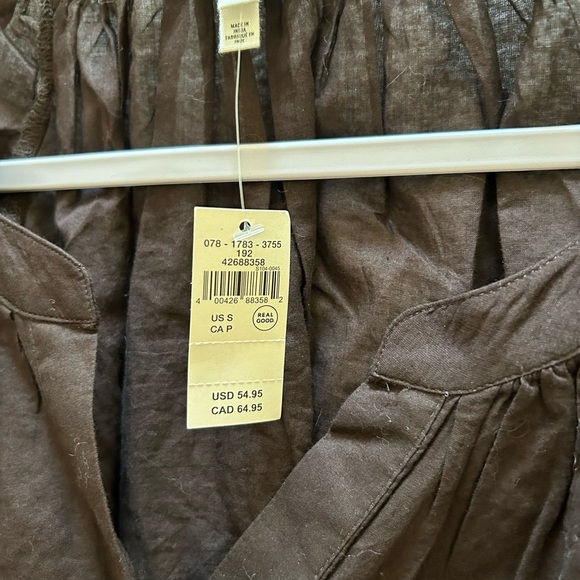 Aerie 100% Cotton Long Sleeve Crochet Button Down Shirt Size S - Picture 7 of 7